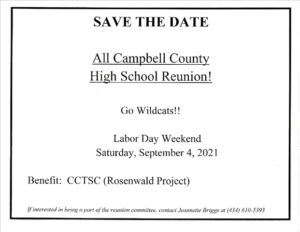 Campbell County High School Class Reunion 2021!