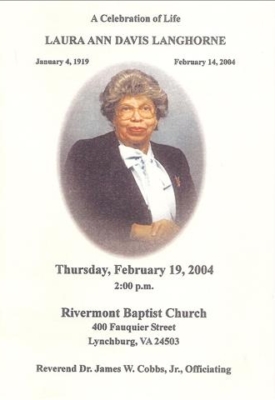 Laura Ann Davis Langhorne