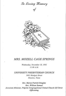 Mozell Cage Springs