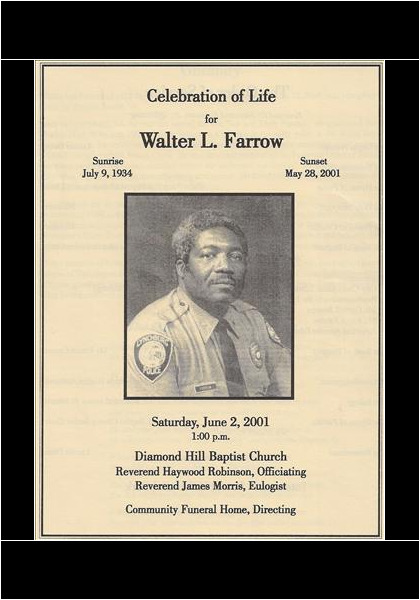 Walter L. Farrow-Lynchburg's 1st Black Police Officer!