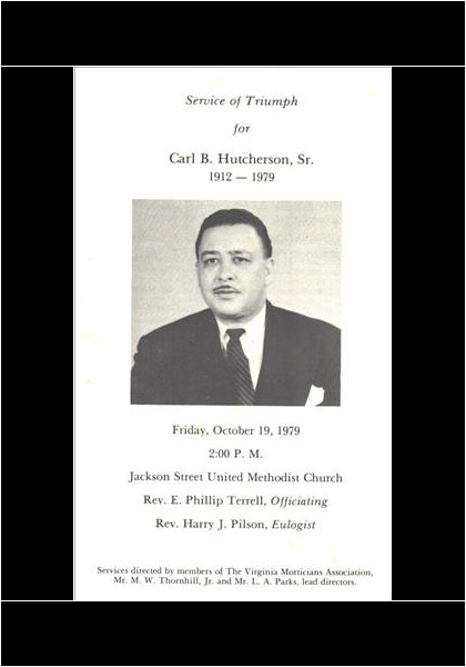 Carl B. Hutcherson Sr. Lynchburg's 1st Black School Board Member!