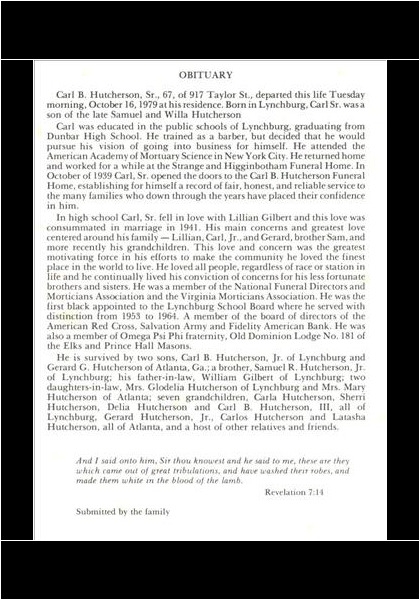 Carl B. Hutcherson Sr.-obituary