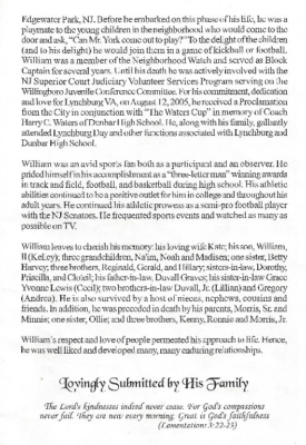 William Thomas York-obituary pt.II