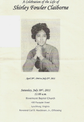 Shirley Fowler Claiborne