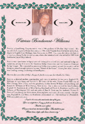 Patricia Bondurant Williams DHS-'46-obituary