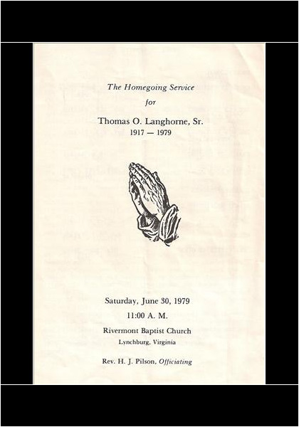 Thomas O. Langhorne Sr.
