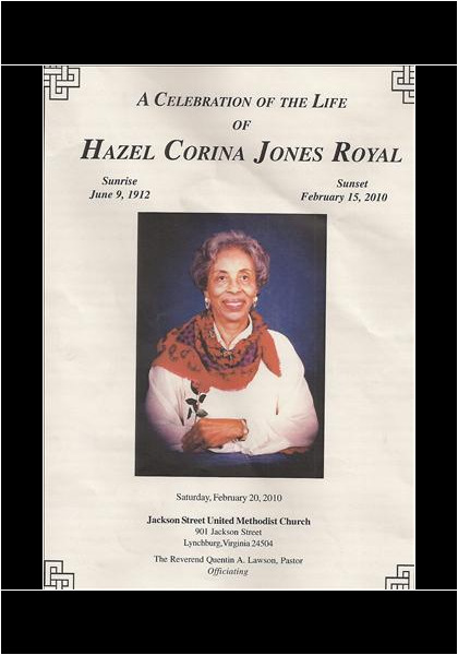 Hazel Corina Jones Royal