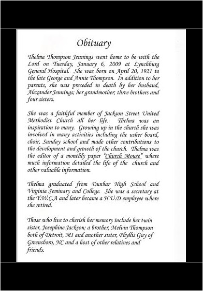 Thelma Jennings-obituary