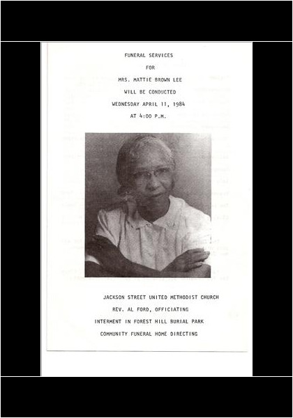 Mattie Brown Lee