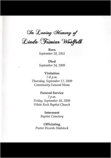 Linda Trimiar Woolfolk-obituary