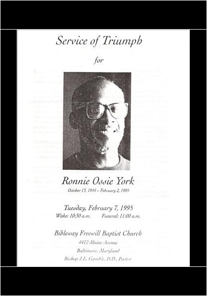 Ronnie York DHS-'64