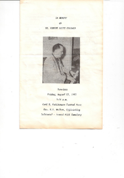 Hubert Scott Duiguid DHS-'33