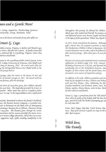 Ernest Cage-obituary