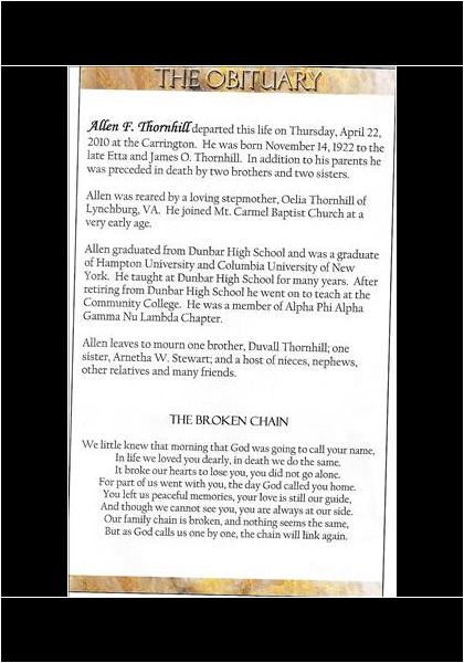 Allen Thornhill-obituary
