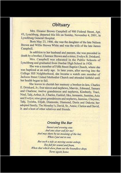 Eleanor Campbell-obituary