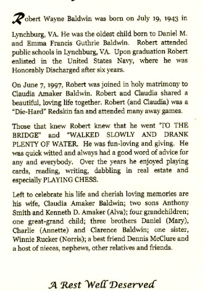 Robert Baldwin-obituary