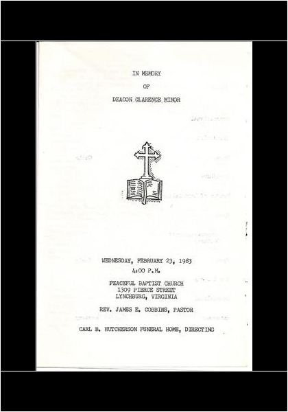 Deacon Clarence Minor