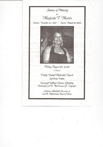 Marjorie T. Morris DHS-'58