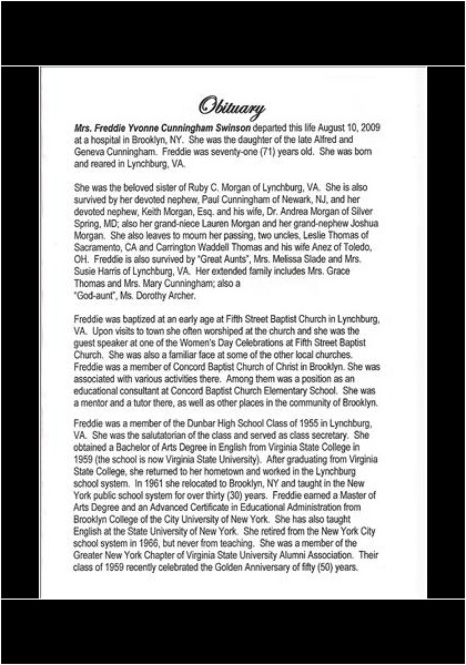 Freddie Swinson-obituary