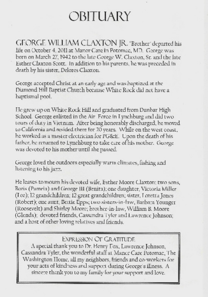 George William Claxton Jr.