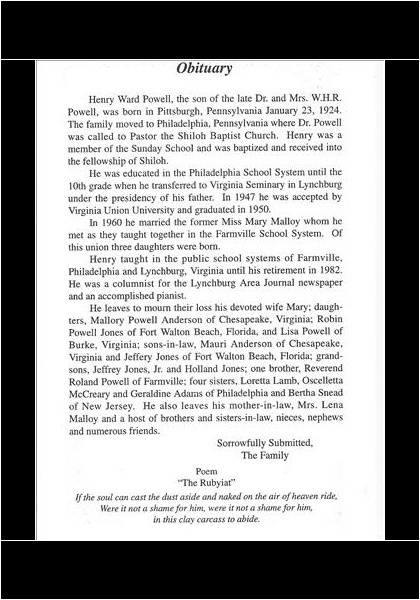 Henry Powell-obituary
