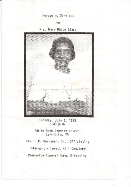 Mary White Glass