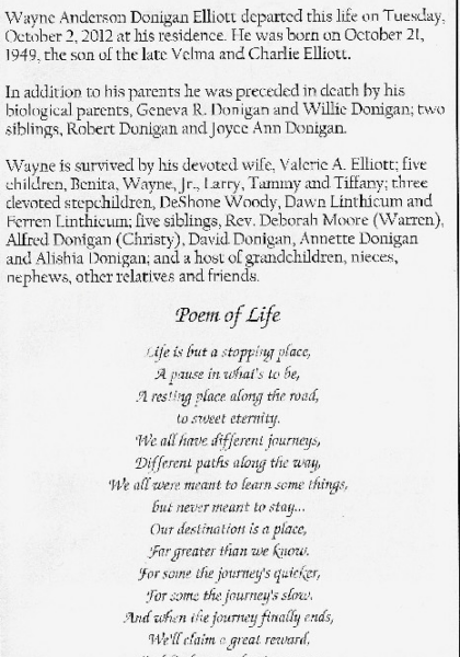 Wayne Anderson Donigan Elliott