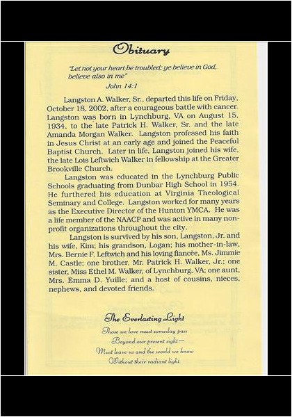 Langston Walker-obituary