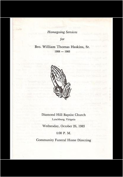 Bro. William Thomas Haskins Sr.