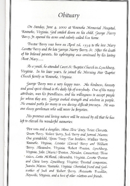 George Harry Berry Jr.-obituary