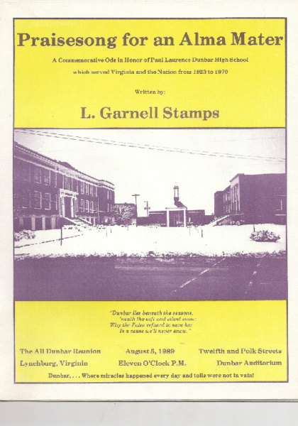 Praisesong for an Alma Mater! Praisesong for an Alma Mater!