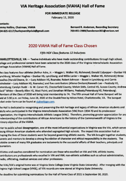 VIA Page #1-2020 VIA Page #1-2020