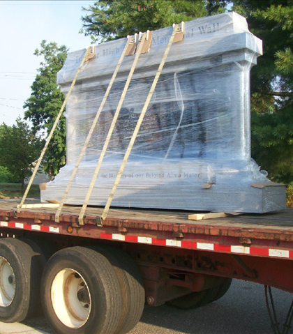 Arrival on the flatbed! Arrival on the flatbed!