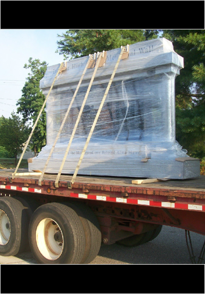 Arrival on the flatbed! Arrival on the flatbed!