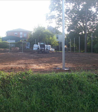 The side fence rails are up! More to come! The side fence rails are up! More to come!