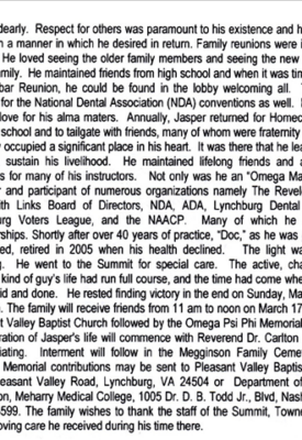 Dr. Jasper T. Cabell-obituary Pt II