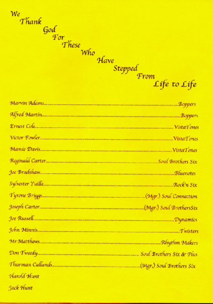 Band members "in memory!" Band members "in memory!"