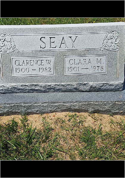 Here is the Seay marker...cleaned up and looking good! Who did the honor?