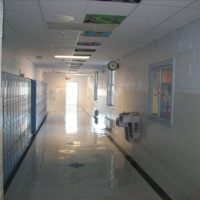 South building hallway looking south! South building hallway looking south!