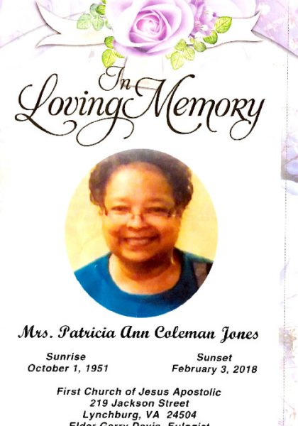 Patricia Coleman Jones DHS-'69