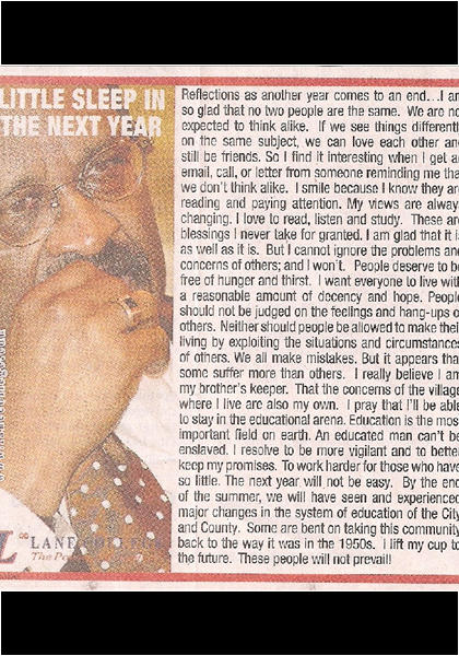 Article from the Jackson Sun in Jackson, Tenessee. Dr. Cornelius McClure, pres. Lane College! Article from the Jackson Sun in Jackson, Tenessee. Dr. Cornelius McClure, pres. Lane College!