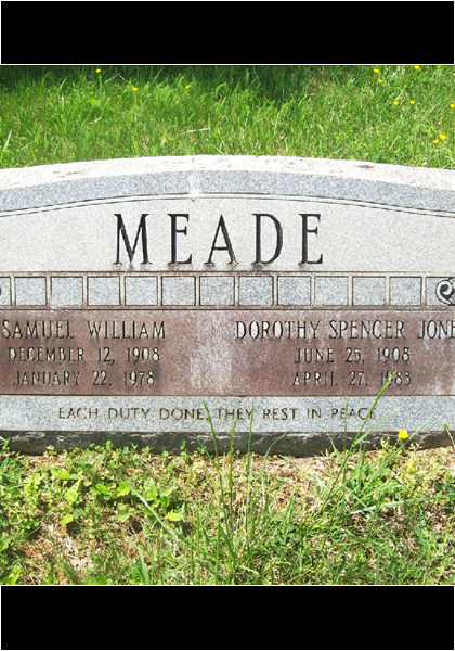 Samuel & Dorothy Meade DHS-'27, she was my third grade teacher at Payne School!