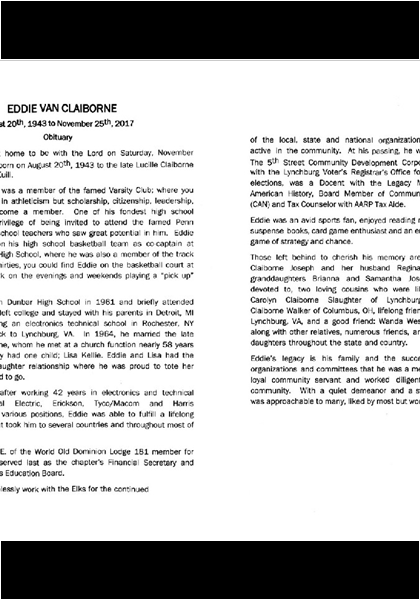 Eddie Claiborne-obituary