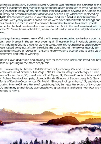William "Charlie" Gilmore-obituary pt.III