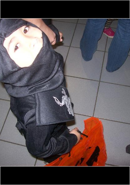 Jarred, Halloween 2010, Ninja!