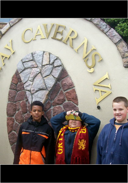 Going on a field trip, April 2016, to Luray Caverns! This is my group, Dj ,Jarred, and Lee! Yes I was a Chaperone!
