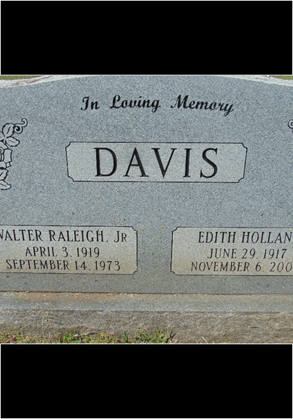 Walter & Edith Davis, teacher at Central High School!