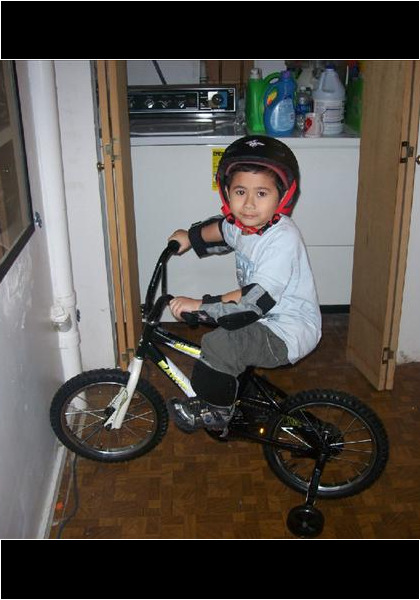 Christmas 2010! Thank goodness for training wheels! Now....where have I heard that before??