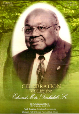 Edward M. Barksdale Sr. DHS-'46