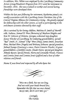 Katherine Fowler White DHS-'43-obituary pt II